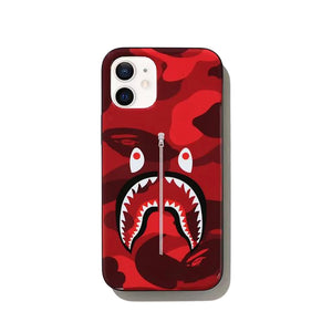 BAPE 'ABC Camo Shark' (2021) iPhone 12/12 Pro Case (red)