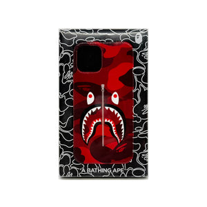 BAPE 'ABC Camo Shark' (2021) iPhone 12/12 Pro Case (red)