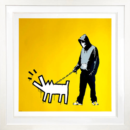 BANKSY 'Choose Your Weapon' (2021) Custom Framed REPLICA Screen Print