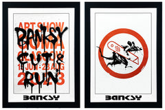 BANKSY x GoMA 'Cut and Run' (2023) Custom Framed Show 