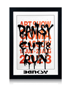 BANKSY x GoMA 'Cut and Run' (2023) Custom Framed Show 