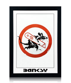 BANKSY x GoMA 'Cut and Run' (2023) Custom Framed Show Poster