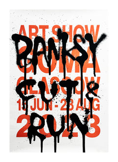 BANKSY x GoMA 'Cut and Run' (2023) Custom Framed Show Poster