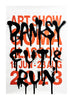 BANKSY x GoMA 'Cut and Run' (2023) Authentic Original Show Poster Set - Signari Gallery 