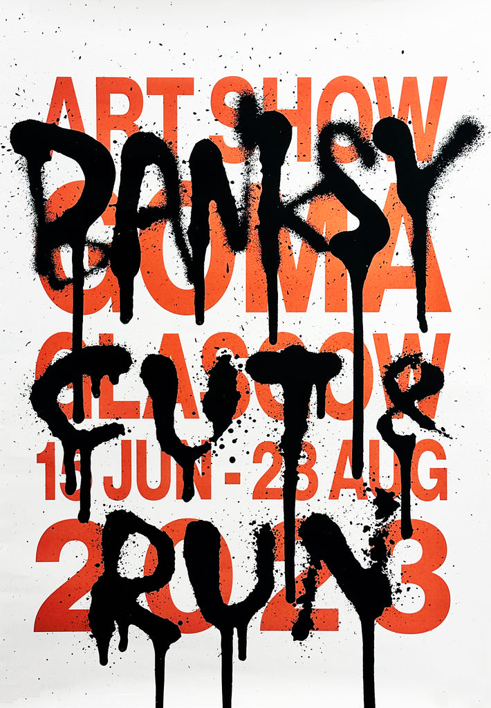 BANKSY x GoMA 'Cut and Run' Authentic Original Show Poster - Signari Gallery 