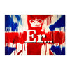 BANKSY 'Er...' (2004) Rare Original Framed Union Jack Postcard