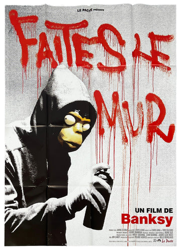 BANKSY 'Exit Through the Gift Shop' (2010) RARE Original Movie Poster (French)