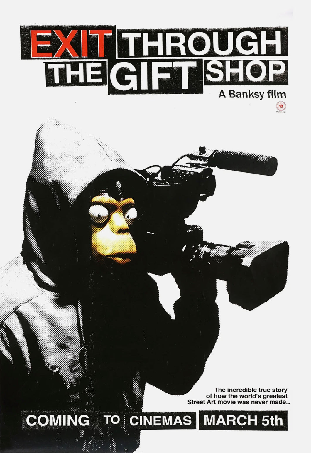 BANKSY 'Exit Through the Gift Shop' (2010) Reproduction Oversized Display Poster