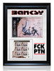 BANKSY 'FCK PTN' (2023) Custom Framed Official Ukraine Stamps Set (AP) - Signari Gallery 