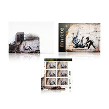 Load image into Gallery viewer, BANKSY &#39;FCK PTN&#39; (2023) Custom Framed Official Ukraine Stamps Set (AP) - Signari Gallery 