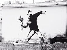 Load image into Gallery viewer, BANKSY x Brandalism &#39;Flower Thrower&#39; (2018) Glass Tumbler