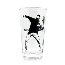 Load image into Gallery viewer, BANKSY x Brandalism &#39;Flower Thrower&#39; (2018) Glass Tumbler