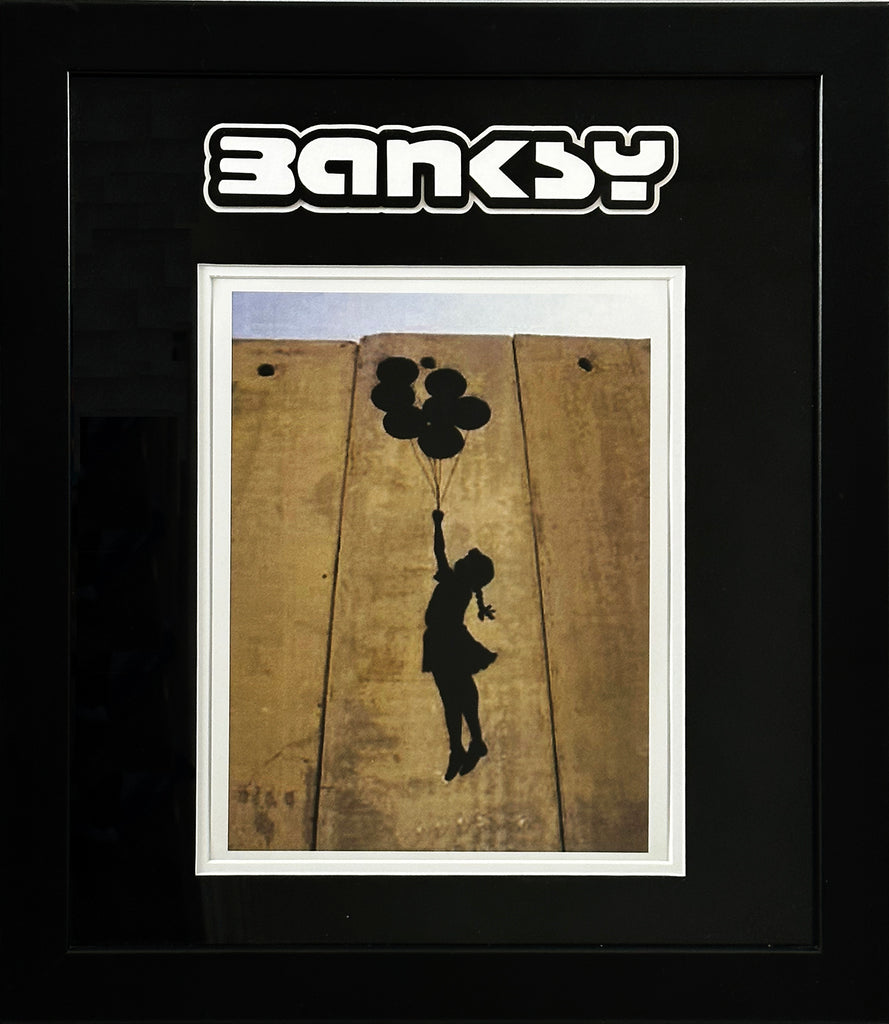 BANKSY 'Flying Balloon Girl' Framed Photo Print - Signari Gallery 