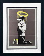 Load image into Gallery viewer, BANKSY &#39;Forgive Us Our Trespassing&#39; (2010) RARE Custom Framed Lithograph Poster