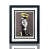BANKSY 'Forgive Us Our Trespassing' (2010) RARE Custom Framed Lithograph Poster