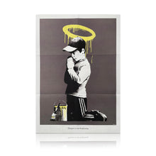 Load image into Gallery viewer, BANKSY &#39;Forgive Us Our Trespassing&#39; (2010) RARE Custom Framed Lithograph Poster