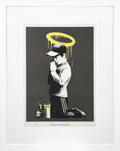 Load image into Gallery viewer, BANKSY &#39;Forgive Us Our Trespassing&#39; (2010) Rare 2-Sided Framed Original Lithograph