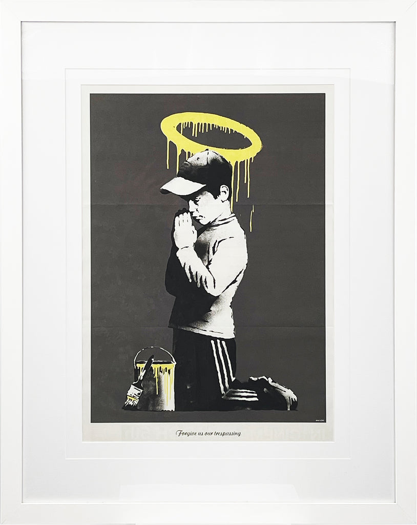 BANKSY 'Forgive Us Our Trespassing' (2010) Framed Lithograph Poster - Signari Gallery 