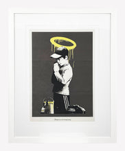 Load image into Gallery viewer, BANKSY &#39;Forgive Us Our Trespassing&#39; (2010) Rare 2-Sided Framed Original Lithograph