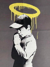 Load image into Gallery viewer, BANKSY &#39;Forgive Us Our Trespassing&#39; (2010) Rare 2-Sided Framed Original Lithograph