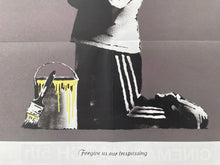 Load image into Gallery viewer, BANKSY &#39;Forgive Us Our Trespassing&#39; (2010) Framed Lithograph Poster - Signari Gallery 