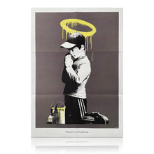 Load image into Gallery viewer, BANKSY &#39;Forgive Us Our Trespassing&#39; (2010) Rare Original 2-Sided Lithograph Poster - Signari Gallery 