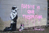 BANKSY 'Forgive Us Our Trespassing' (2010) Rare Original 2-Sided Lithograph Poster - Signari Gallery 