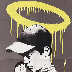 BANKSY 'Forgive Us Our Trespassing' (2010) Rare Original 2-Sided Lithograph Poster - Signari Gallery 