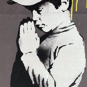 BANKSY 'Forgive Us Our Trespassing' (2010) Rare Original 2-Sided Lithograph Poster - Signari Gallery 