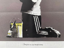 Load image into Gallery viewer, BANKSY &#39;Forgive Us Our Trespassing&#39; (2010) Lithograph Poster (issues-see description)