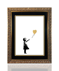 BANKSY 'Girl with Balloon' (2021) Custom Framed Replica Screen