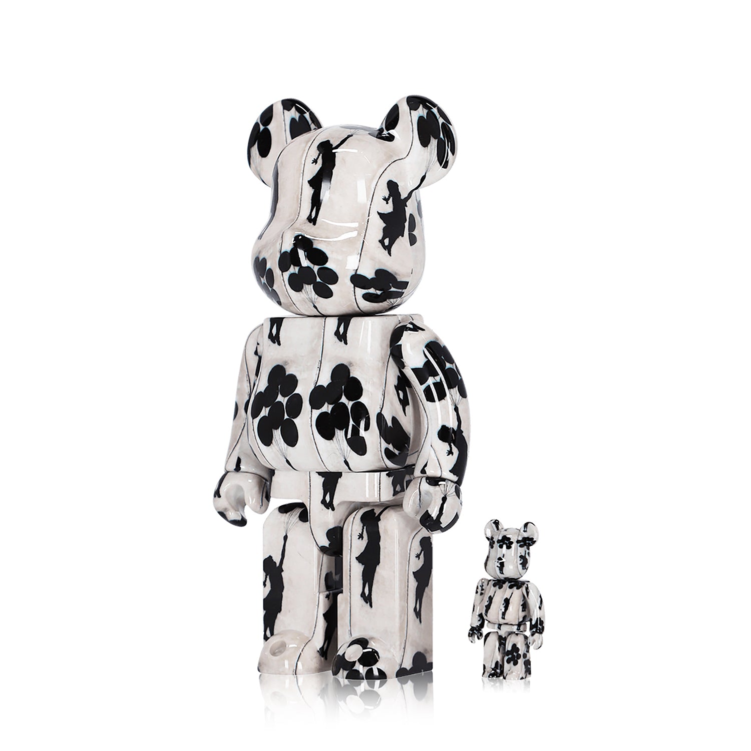 BANKSY (after) x Be@rbrick 'Flying Balloon Girl' Art Figure Set