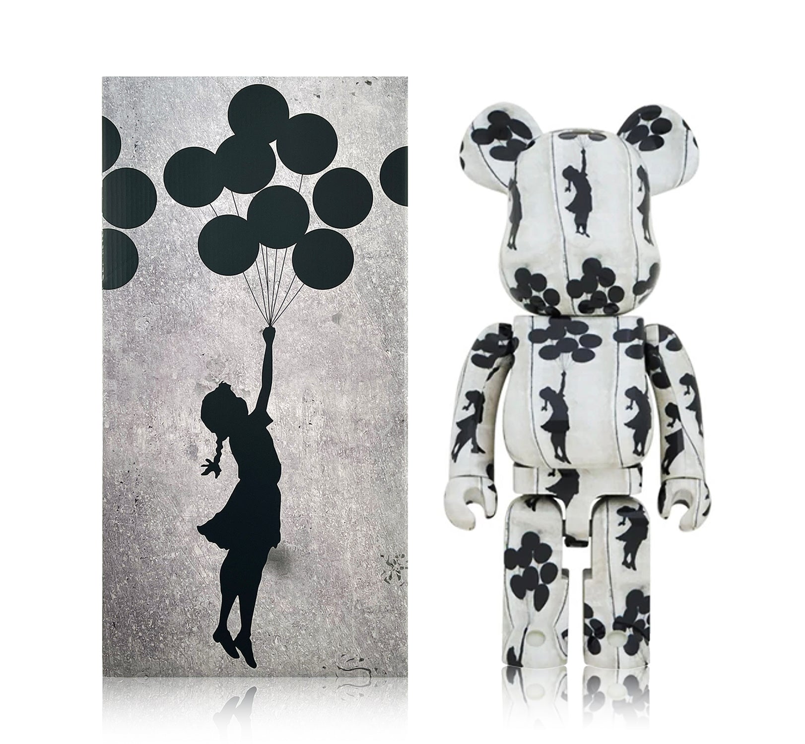 BANKSY (after) x Be@rbrick 'Flying Balloon Girl' 1000% Art Figure ...