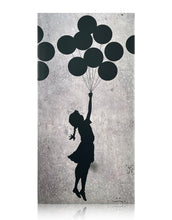 Load image into Gallery viewer, BANKSY (after) x Be@rbrick &#39;Flying Balloon Girl&#39; 1000% Art Figure - Signari Gallery 