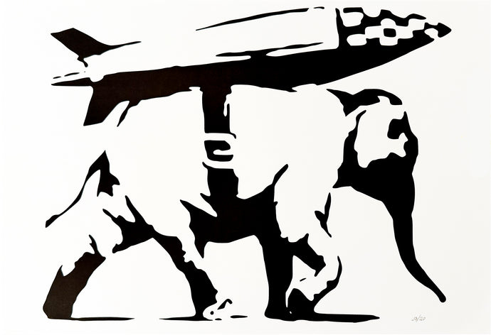 BANKSY (after) 'Heavy Weaponry' (2021) REPLICA Screen Print (#13)
