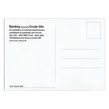 Load image into Gallery viewer, BANKSY &#39;Kate Moss&#39; (2005) Framed Original Crude Oils Invite Postcard - Signari Gallery 