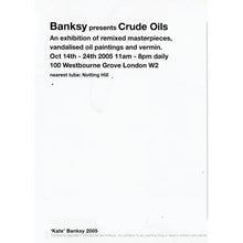 Load image into Gallery viewer, BANKSY &#39;Kate Moss&#39; (2005) Framed Original Crude Oils Invite Postcard - Signari Gallery 
