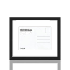 BANKSY 'Kate Moss' (2005) Framed Original Crude Oils Invite Postcard - Signari Gallery 