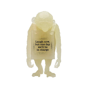 BANKSY x Physical Graffiti 'Chimpanzee (Laugh Now)' (2024) GID Vinyl Art Figure