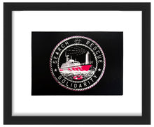 Load image into Gallery viewer, BANKSY 'M.V. Louise Michel Lifeboat' (2023) Framed Authentic Postcard
