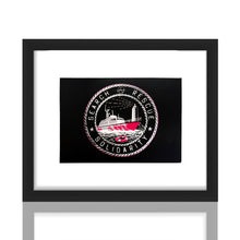 Load image into Gallery viewer, BANKSY 'M.V. Louise Michel Lifeboat' (2023) Framed Authentic Postcard
