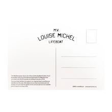 Load image into Gallery viewer, BANKSY 'M.V. Louise Michel Lifeboat' (2023) Framed Authentic Postcard