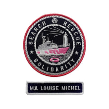 Load image into Gallery viewer, BANKSY 'M.V. Louise Michel' (2023) Framed Artist-Designed Patch Set