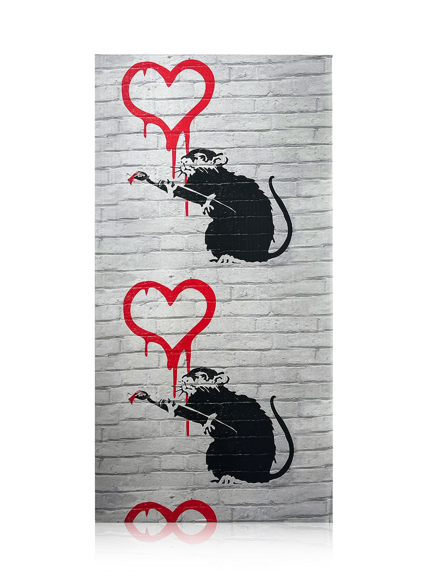 BANKSY Wall Decal Rat With Heart, Banksy Decal, Graffiti Rat