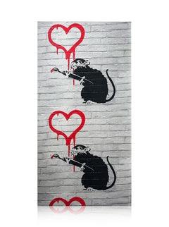BANKSY (after) x Be@rbrick 'Love Rat' (2020) 1000% Designer Art Figure |  Signari Gallery