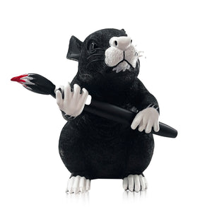 BANKSY x Brandalism 'Love Rat' (black) Polystone Sculpture - Signari Gallery 