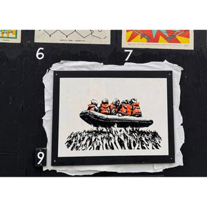 BANKSY 'Migrant Boat' (2025) Rare Original Screen Print - Signari Gallery 