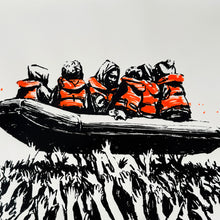 Load image into Gallery viewer, BANKSY &#39;Migrant Boat&#39; (2025) Rare Original Screen Print - Signari Gallery 