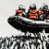 BANKSY 'Migrant Boat' (2025) Rare Original Screen Print - Signari Gallery 
