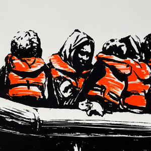 BANKSY 'Migrant Boat' (2025) Rare Original Screen Print - Signari Gallery 